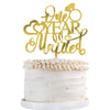 Qertesl Acrylic One Year Married Cake Topper - 1st Wedding Anniversary Cake Topper -Anniversary party Decorations,One Year Anniv