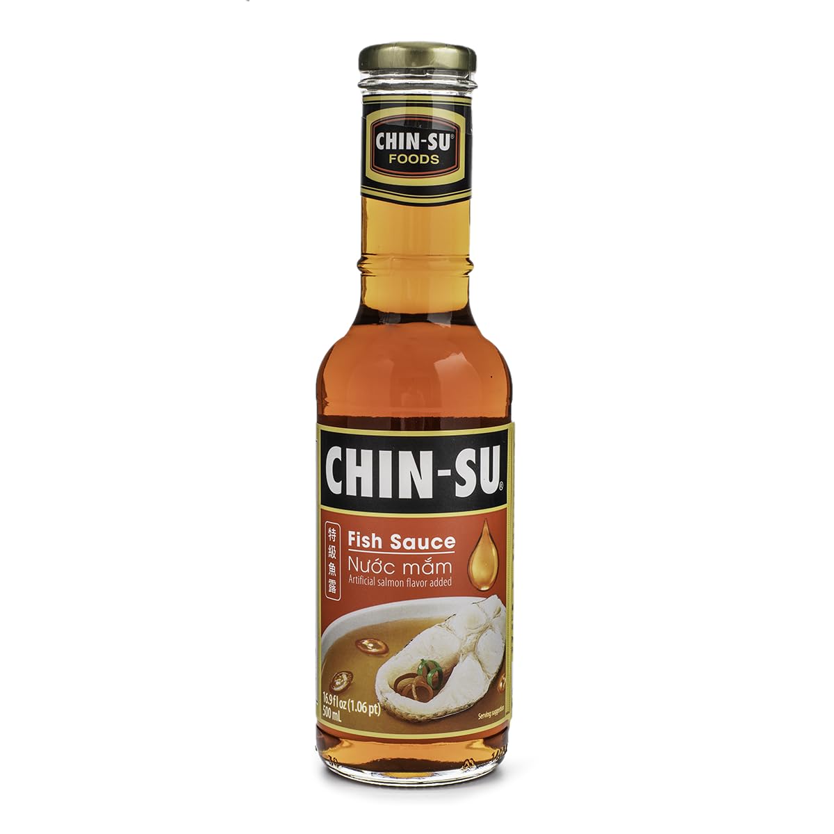 1 Pack - Chinsu Fish Sauce Glass Bottle - Nuoc Mam Chinsu - 500ml
