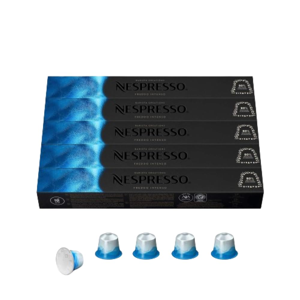Nespresso Espresso Coffee Pods, Original Line, Freddo Intenso, 50 Count, Model U-S40385