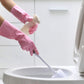 Household Cleaning Gloves - Reusable Kitchen Dishwashing Gloves With Latex Free, Cotton Lining, Waterproof, Non-Slip (Large, 3 P