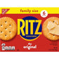 RITZ Original Crackers, Snacks for Kids and Adults, Bulk Lunch Snacks, Family Size, 6 - 20.5 oz Boxes