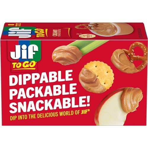 Jif To Go Creamy Peanut Butter, 1.1 Ounce (8 Pack)