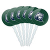 Drew University Secondary Logo Cupcake Picks Toppers Decoration Set of 6