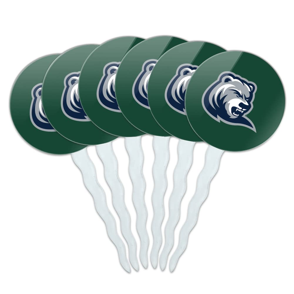 Drew University Secondary Logo Cupcake Picks Toppers Decoration Set of 6