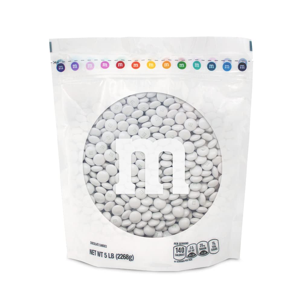 M&MS WORLD Candy Bulk - Pearl Milk Chocolate for Candy Bar, Chocolate for Weddings, Birthdays, Graduations, Party Favors, Easter