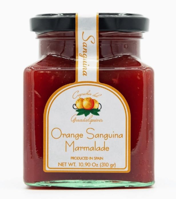 Caprichos del Guadalquivir, Set of 2 Jars, Cadenera Blood Orange Marmalade, 11 Oz, Imported from Spain