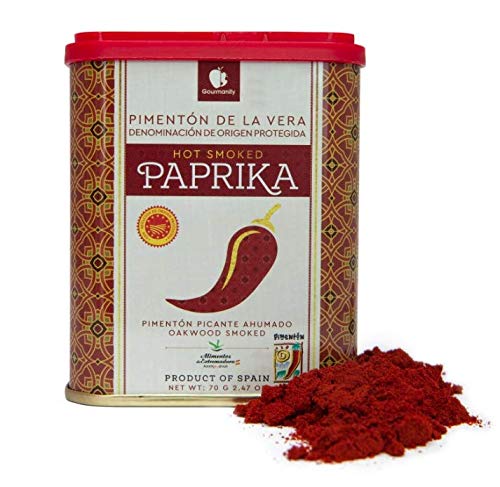 Gourmanity Smoked Paprika Powder Twin Pack, 2.5 oz, Kosher, Gluten Free, Premium Oak Wood Smoked Seasoning