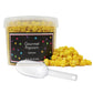 Yellow Popcorn Bucket with Scoop, 20 Ounce, Lemon Flavored Popcorn Tub, Fresh Gourmet Popcorn, The Hampton Popcorn & Candy Compa