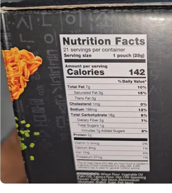Soban Ramen Crunch Original Spicy, On-The-Go Snack - 20 packs.
