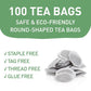 HANDPICK Masala Chai Tea Bags, Strong & Aromatic, Blended with Spices, 100 Count, Eco-conscious Round Bags