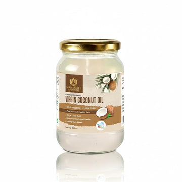 Maharishi Ayurveda Organic Certified Virgin Coconut Oil | Cold-Pressed, Unrefined & Chemical-Free | For Cooking, Skin & Hair Nou