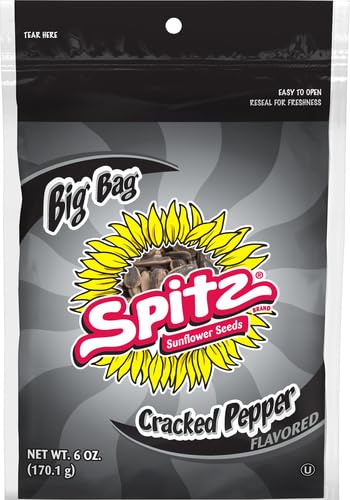 Spitz Sunflower Seeds,  ed Pepper, 6oz Bag, 196005