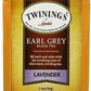 Twinings Earl Grey Lavender Black Tea Individually Wrapped Bags, 20 Count (Pack of 6), Citrus, Bergamot & Floral, Caffeinated, E