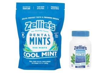 Zellie'S | 100% Xylitol Sugar Free Breath Mints Combo Pack | Includes (1) Cool Mint Breath Mints 250 Count & (1) Cool Mint Breat