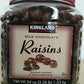 Kirkland Signature Milk Chocolate Raisins 3.38 Lbs (54 Oz) Jar