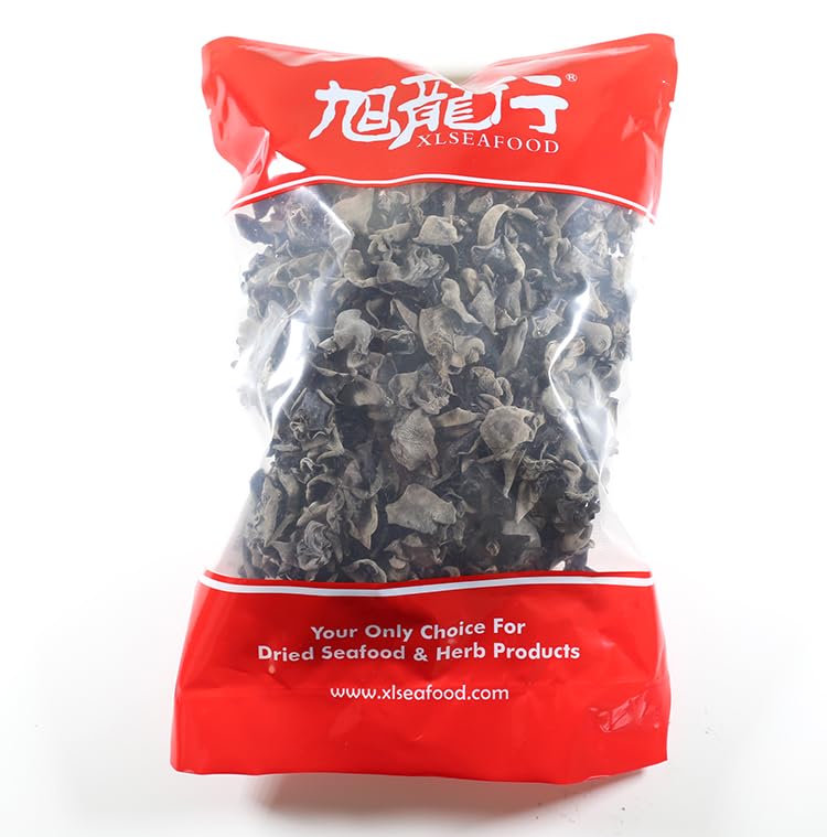 Xlseafood Nature Dried Black Fungus Woodear Mushrooms From Northeast China 16Oz   16 (1)