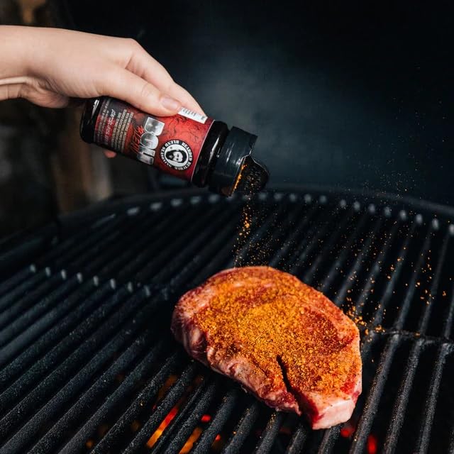 Bearded Butchers Bold Blend, 6 Oz Shaker - Bold Salt, Garlic & Spice Blend For Steaks, Burgers, Roasts, Game Meats, Fries - No M