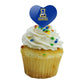 GRAPHICS & MORE Cupcake Picks Set of 6, Acrylic, University of Alaska, Fairbanks, Heart Love Decoration, Model CUPT.HRT.ACR.6PK.CLCAK500B