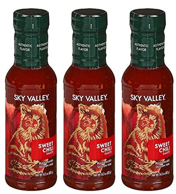 Sky Valley Sweet Chili Sauce - Thai Dipping Sauce, Gluten-Free, Non-GMO, Plant-Based, 14.5 Oz, 3-Pack