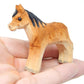Selsela Horse Pony Cake Topper, Carved Wood, Brown, Bride & Groom, Kentucky Barn Wedding