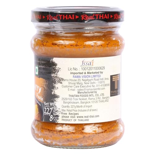 Real Thai Yellow Curry Paste 227Gm