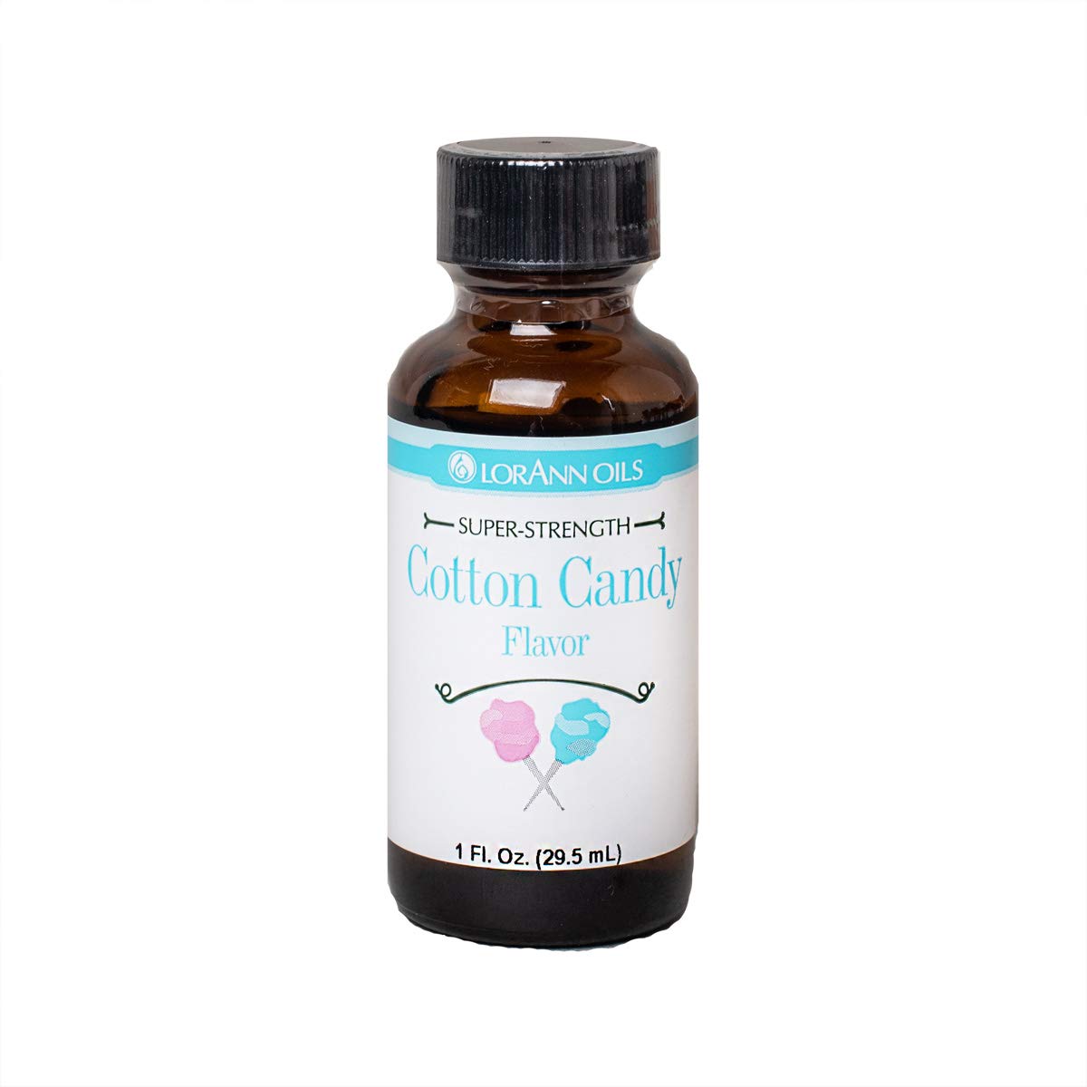 LorAnn Oils Super Strength Flavoring, Cotton Candy, 1 fl oz, Clear to Pale Off White, Model 0460