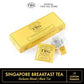 TWG Tea | Singapore Breakfast Tea | Black Tea & Green Tea | Vanilla & Spices | 15 Hand Sewn Cotton Tea Bags| Gift Set