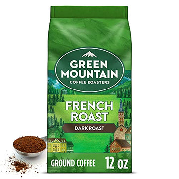 Green Mountain Coffee Roasters, French Roast, Ground Coffee, Dark Roast, Bagged 12Oz.