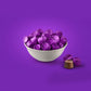 Salted Caramels In Dark Chocolate, 1 Lb Bag - Sweet And Salty Gourmet Candy, Individually Wrapped In Purple Foil, Bulk Candy, Approx 75 Pieces