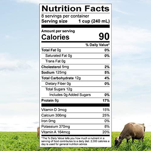 Organic Valley Grassmilk Fat Free Milk, Organic, 64 Fl Oz