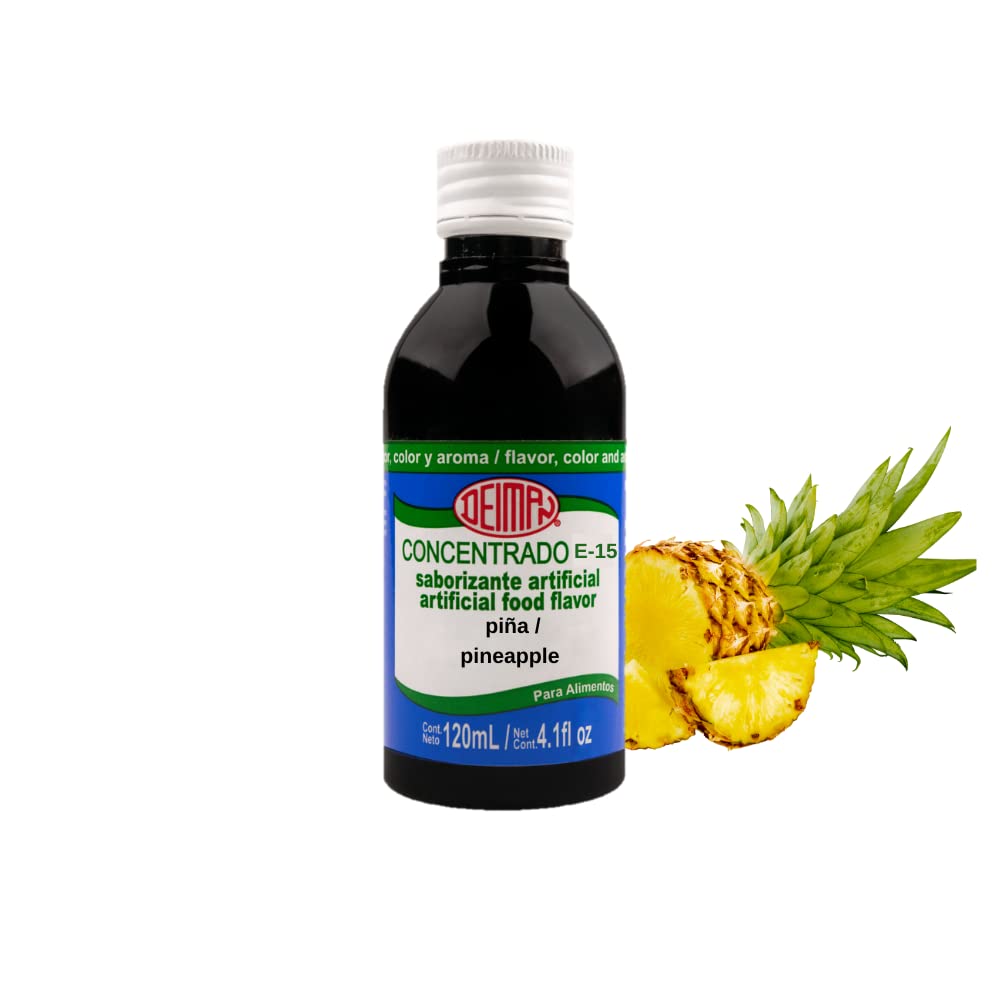 Deiman Artificial Food Flavoring Pineapple E-15 (4 Fl.Oz.)