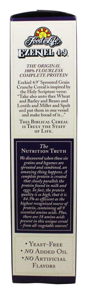 Food For Life Baking Co. Cereal - Organic - Ezekiel 4-9 - Sprouted Whole Grain - Cinnamon Raisin - 16 oz - case of 6