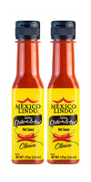 Mexico Lindo Chile De Arbol Hot Sauce Ingredients | 12,190 Scoville Level | Classic Flavor | 5 Fl Oz Bottles (Pack Of 2)