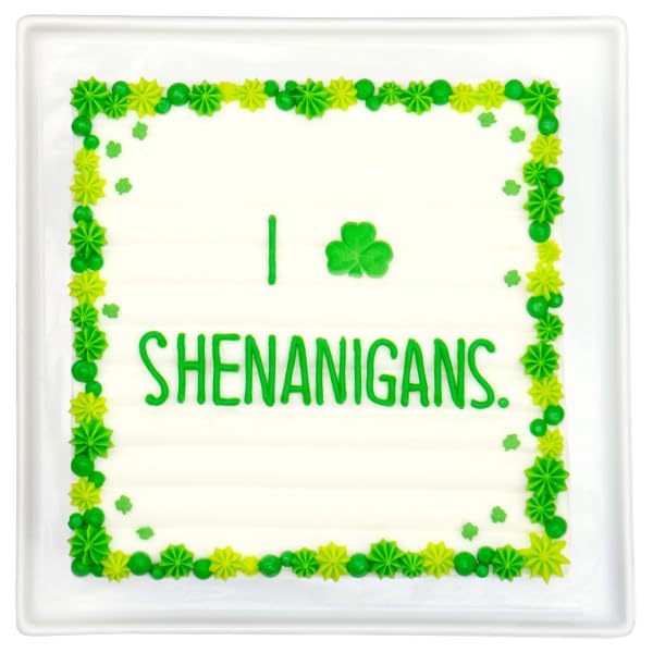 Green Shamrock Edible Sugar Cake Toppers, 24 Count