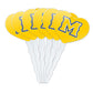 GRAPHICS & MORE Cupcake Picks Set of 6 - Acrylic Heart Toppers - McNeese State University - One Size