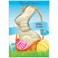 Russell Stover White Pastelle Flat Back Rabbit, 7 oz.