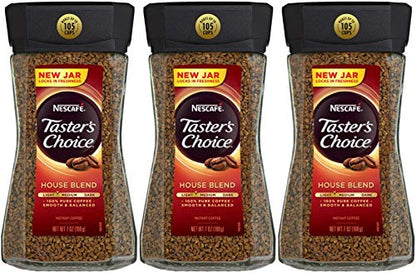Nescafe Tasters Choice House Blend (light-medium) Instant Coffee Net Wt 12 Oz( 3 Pack)