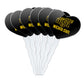 GRAPHICS & MORE Cupcake Picks Set of 6, Acrylic, Wichita State University, Heart Decoration, Model CUPCAKE.HEART.CLCWSU.Z007503
