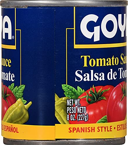 Goya Foods Tomato Sauce, Spanish Style, 8 Ounce (Pack Of 48)