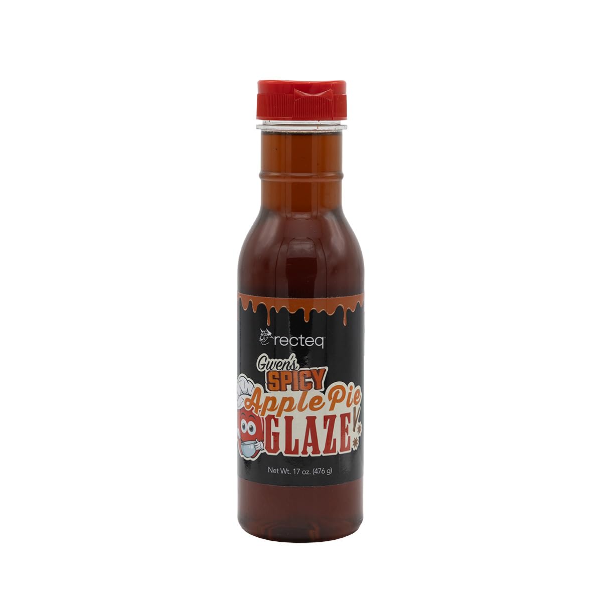 recteq Gwens Spicy Apple Pie Glaze | 17oz. Bottle | Sweet & Spicy Apple Taste | Perfect Compliment to Ribs, Pork, Poultry, and 