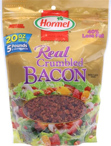 Hormel Premium Real Cspirit-inspired flavorbled Bacon, 20 Oz Pouch, 1.25 Pound (Pack of 1)