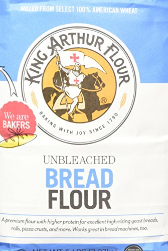 King Arthur Flour - Unbleached Bread Flour, 5 Pound (Pack of 2)