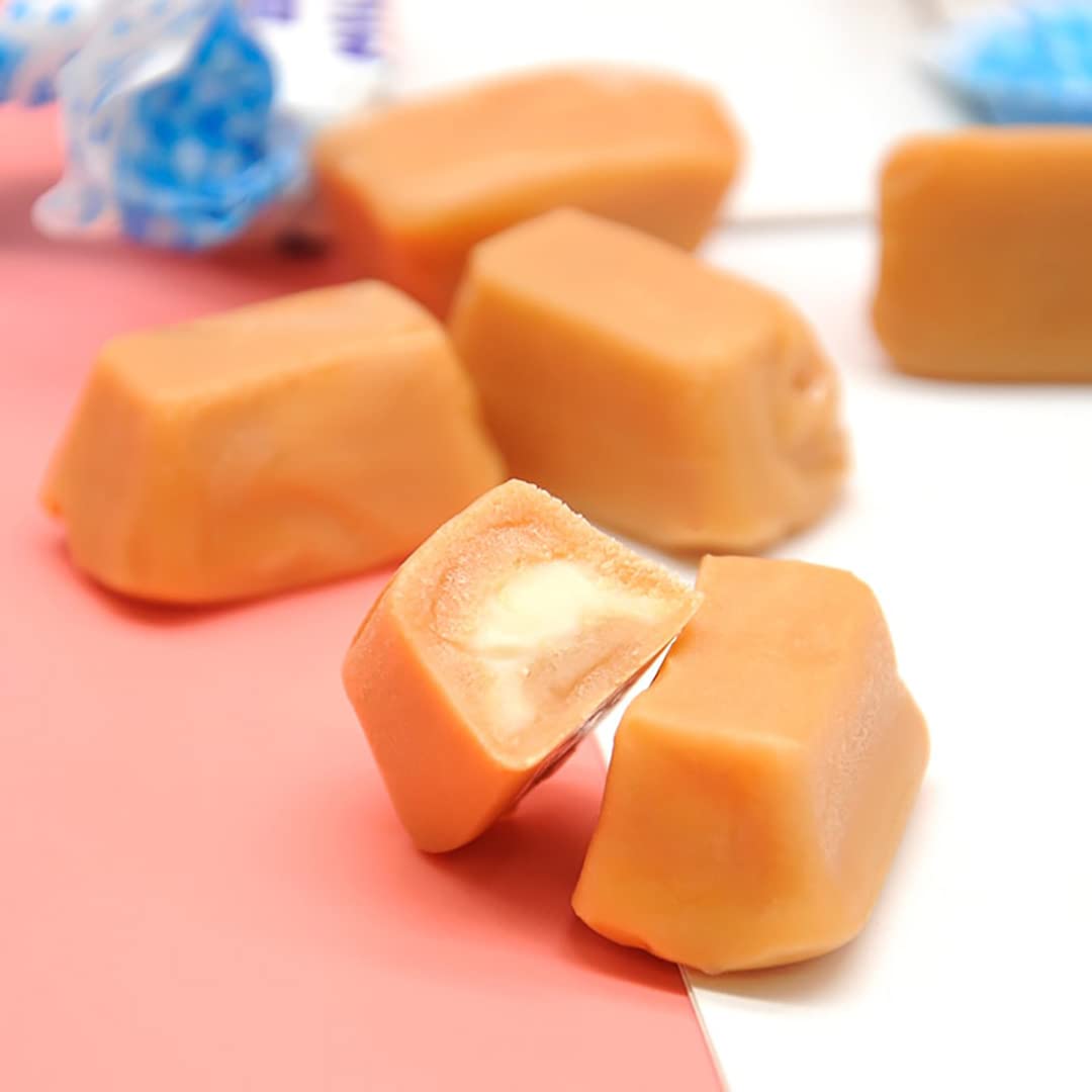 Roshen Milky Splash, Caramel Creamy Toffee With Milk Filling, Kosher, Halal 5.29Oz/150Grams Pack Of 3