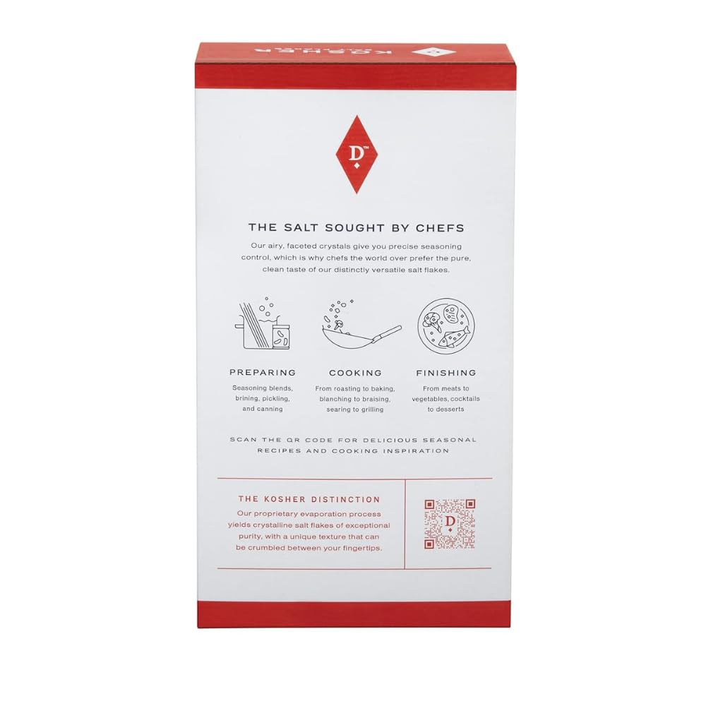 Diamond Crystal Kosher Salt - Full Flavor, No Additives - Pure and Natural Since 1886-3 Pound (New Packaging)