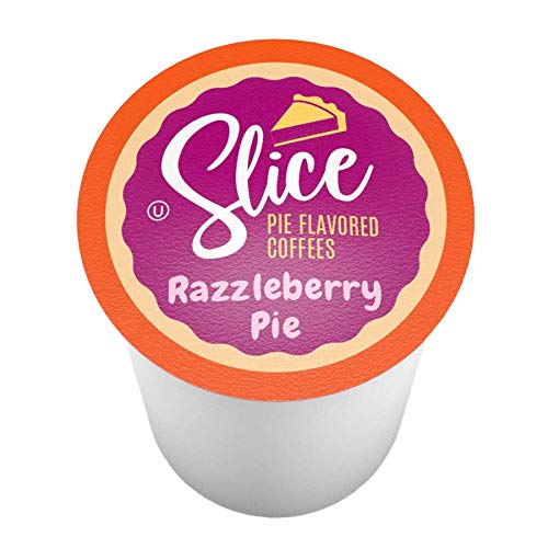 Slice Coffee Flavored Coffee, Razzleberry Pie, 40 Count for Single Serve malt-inspired