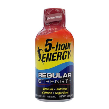 5-hour ENERGY Shot, Regular Strength, Pomegranate, 1.93 Fl Oz, Pack of 12