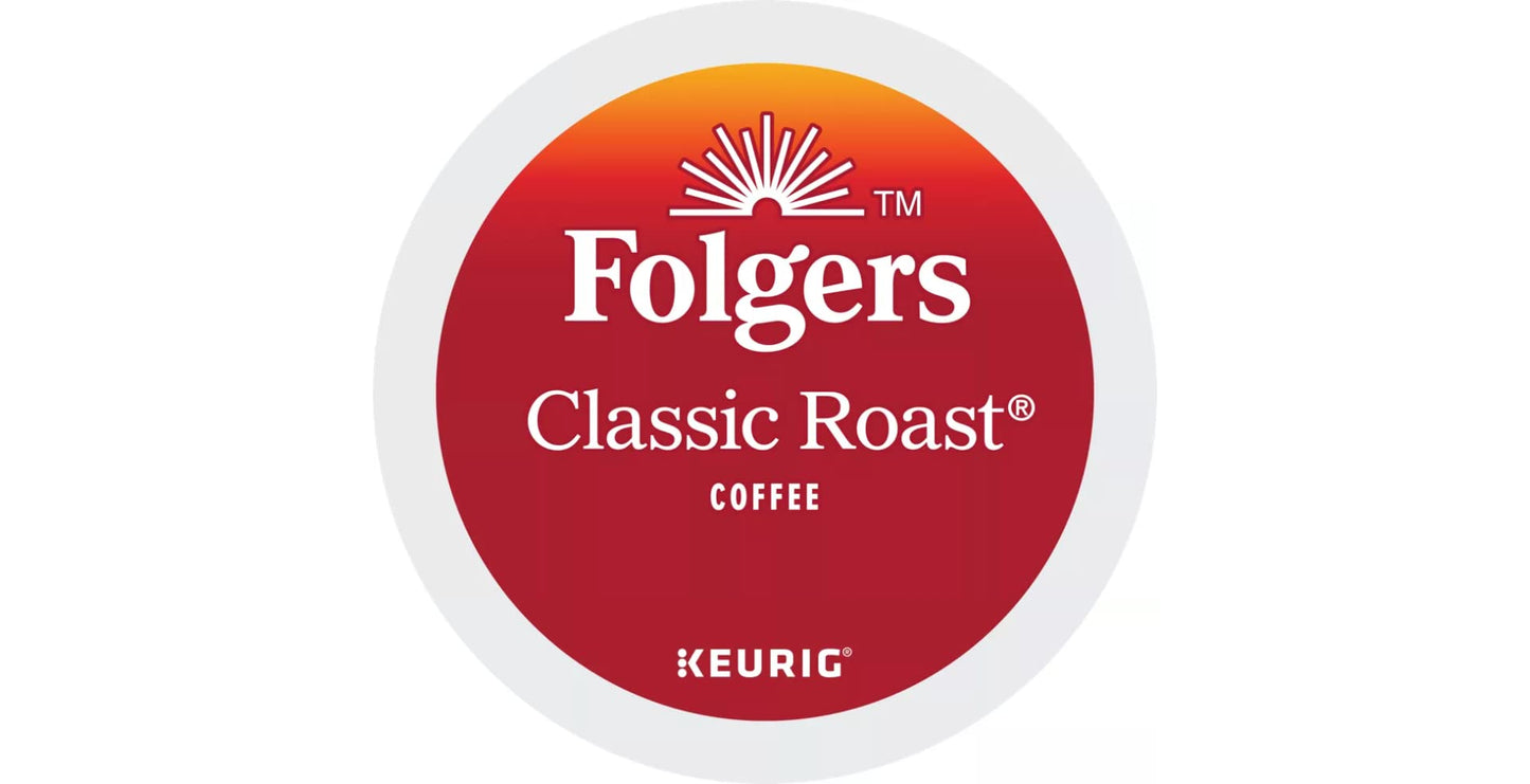 Folgers Classic Roast K-Cup for Keurig Brewers, 48 Count, Pack of 1