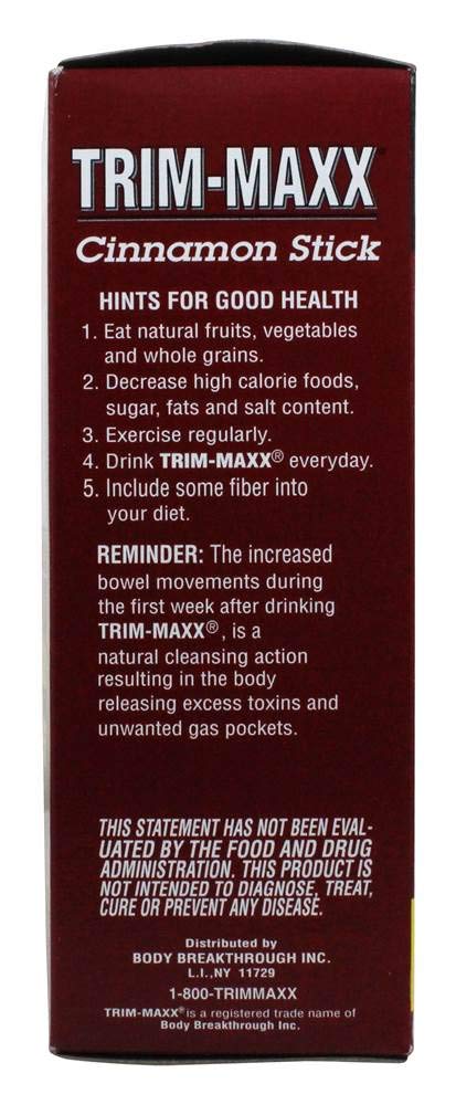 Body Breakthrough Herbal Dieters Tea Cinnamon Stick - 70 Tea Bags, 4.94 oz, Model 58992