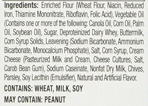 Captain'S Wafers Crackers, Cream Cheese And Chives ,11 Ounces (3 To Go Packs)