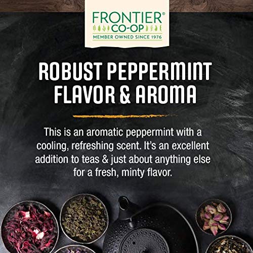 Frontier Co-op Peppermint Leaf Cut & Sifted, Certified Organic, Kosher, 16 Ounce Bulk Bag